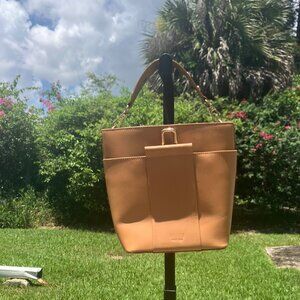 STILL Nordic April Tan Structured Bucket Bag
